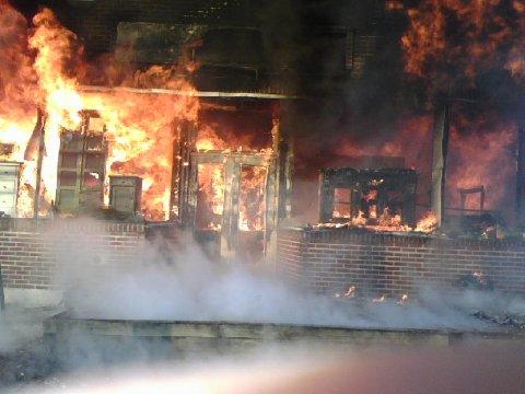 Working Fire at 342 Lexington Ave. Mt. Kisco. Photo was taken by MKFD FF Ed Sordellini as first crews pulled up. (1/28/08)
